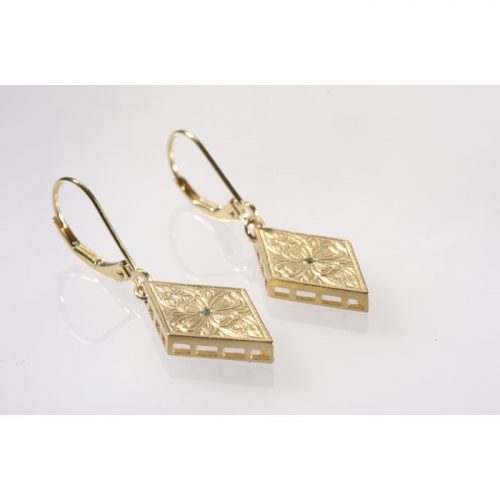 עגילי זהב וינטאג'