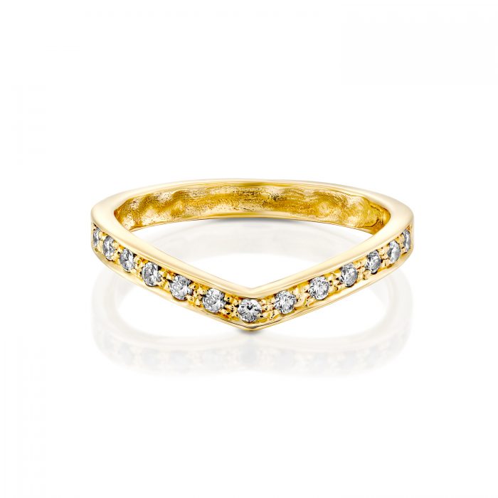 טבעת זהב שיבוץ יהלומים