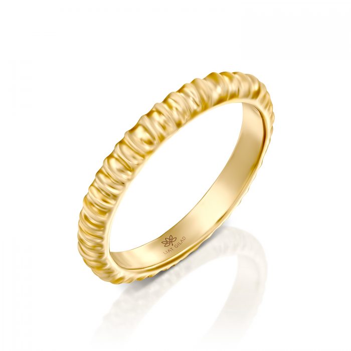 טבעת זהב מעוצבת