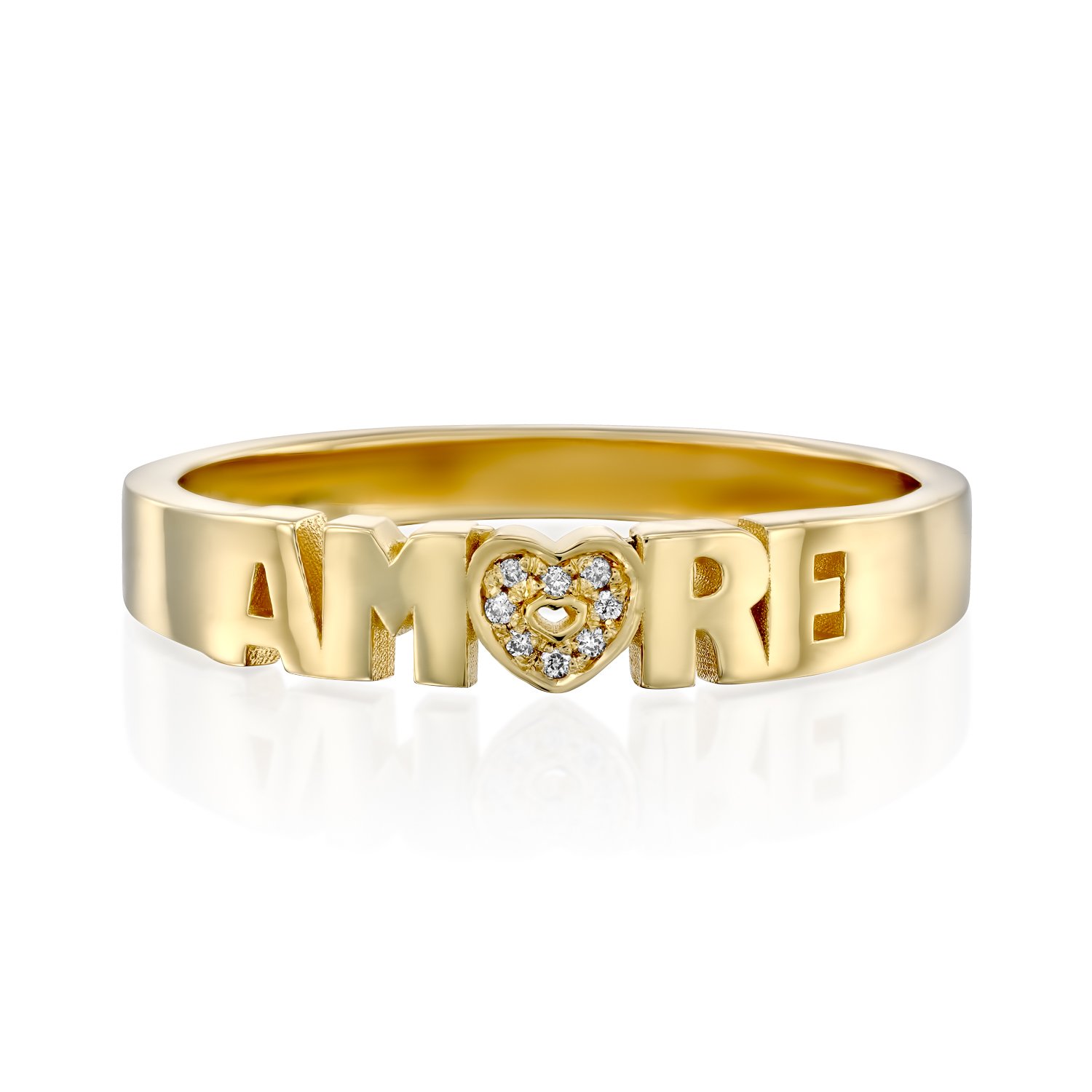טבעת זהב אהבה
