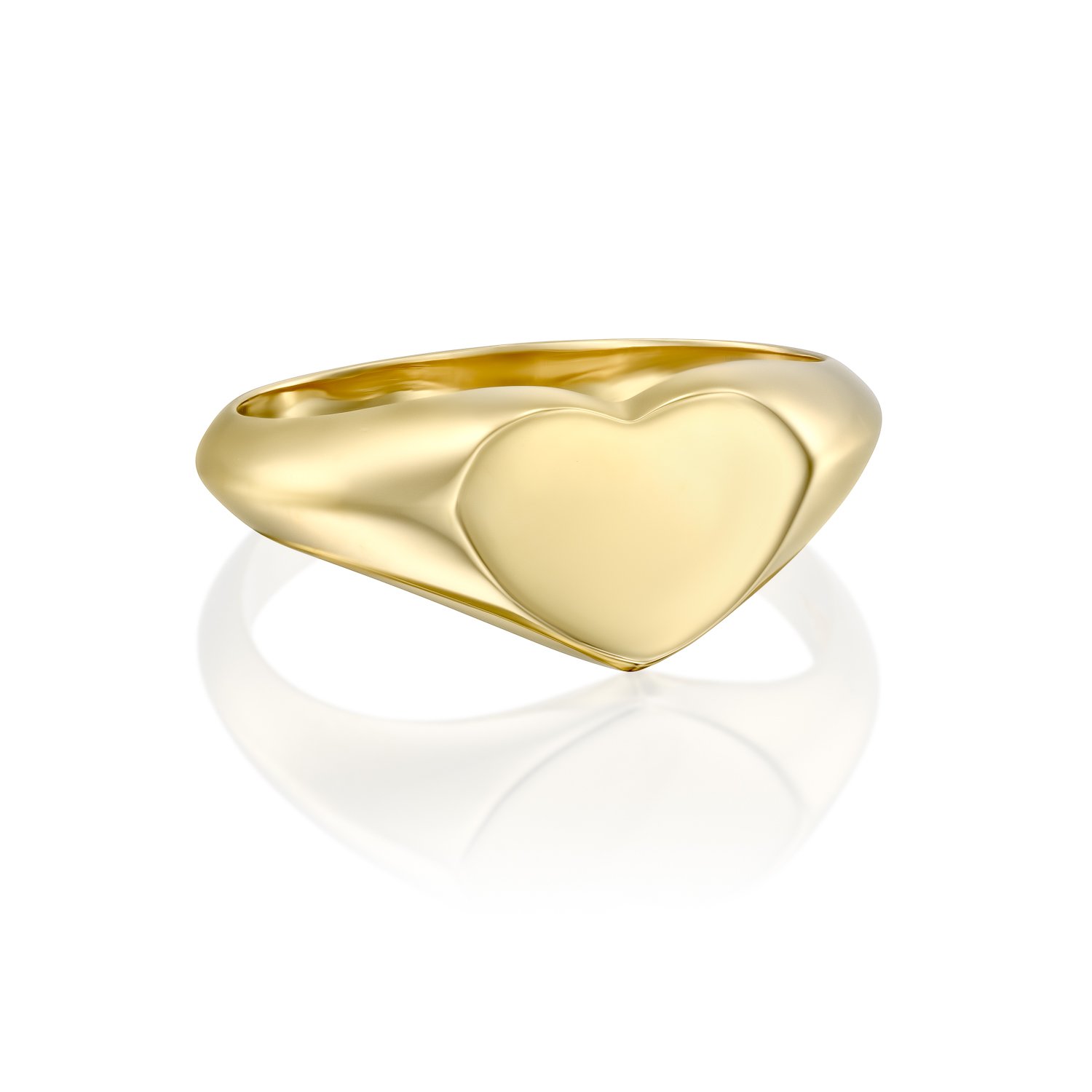 טבעת חותם לזרת לב, דגם עינת