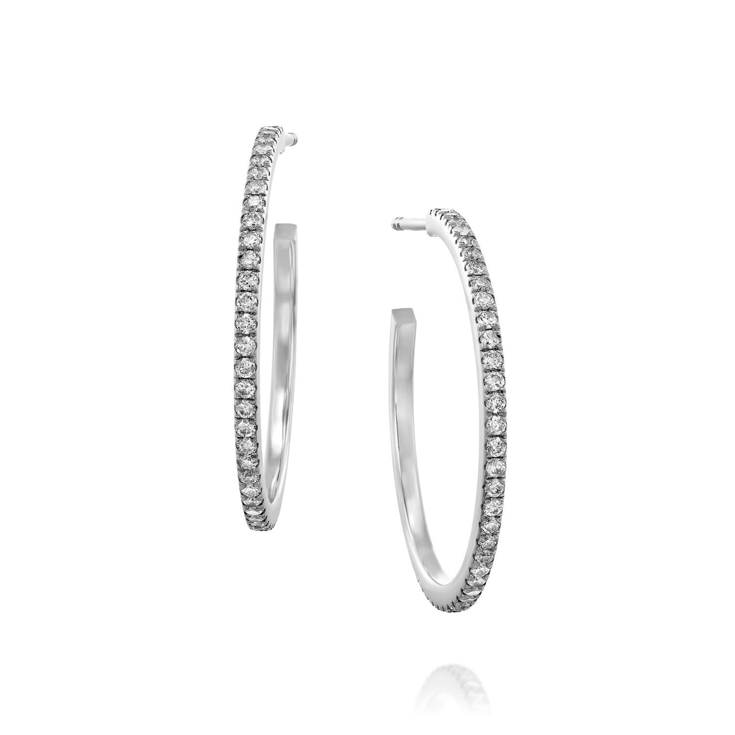 עגיל חישוק יהלומים, דגם מל