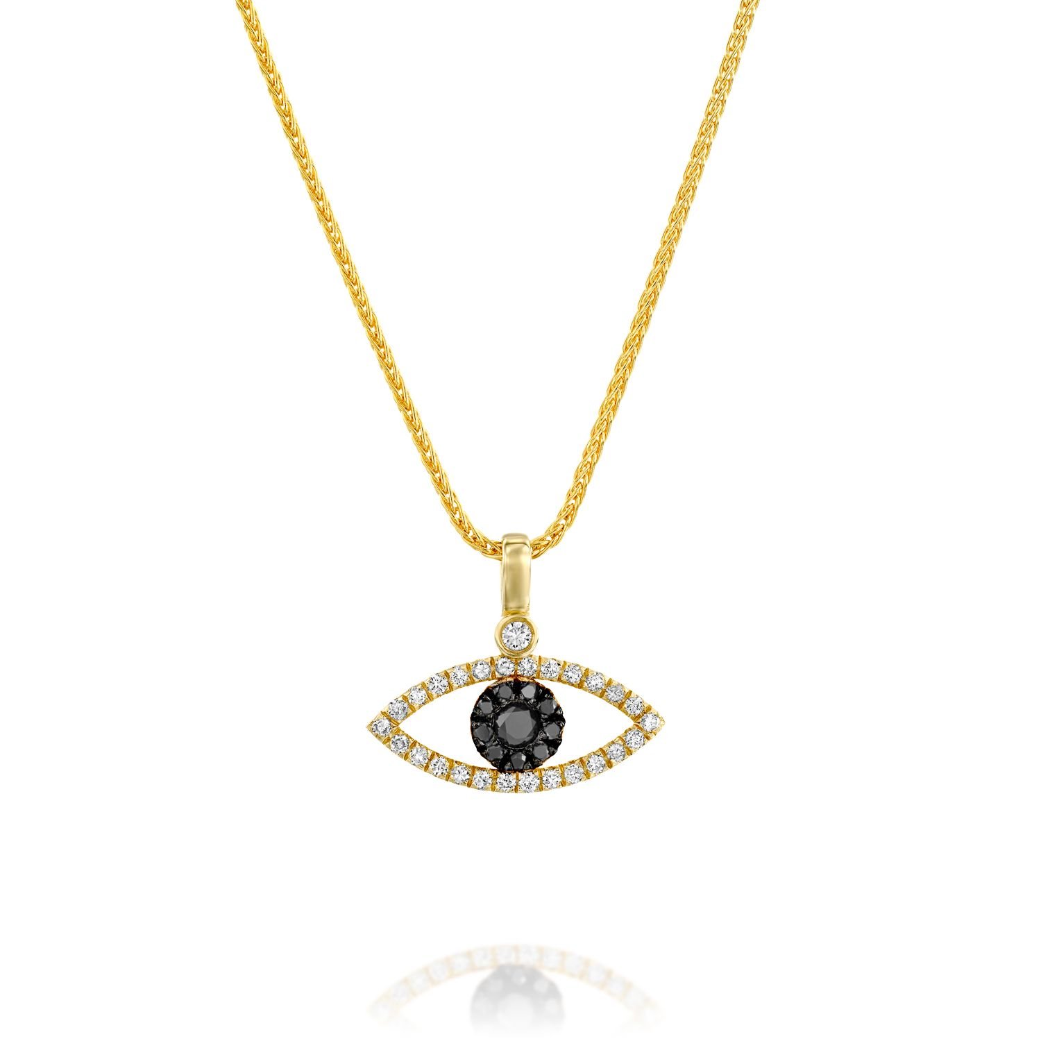 תליון עין טובה עם יהלומים, דגם עדן תליון עין טובה עם יהלומים, דגם עדן