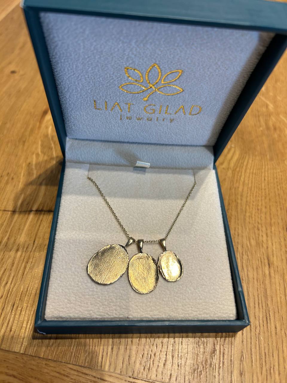 3 תליוני זהב אמורפי טביעת אצבע , שעווה #2