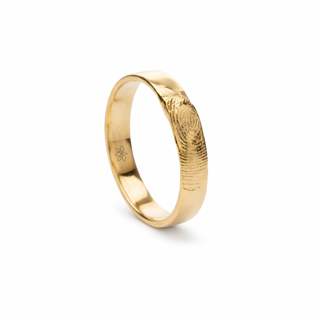 טבעת זהב עם טביעת אצבע, דגם הילה